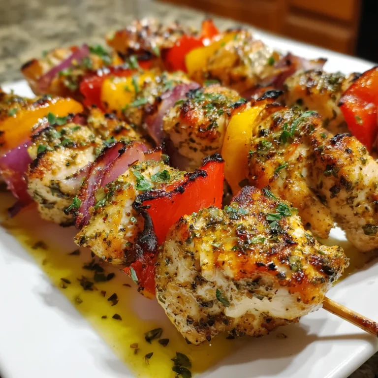 Mediterranean Chicken Skewers | Herby, Juicy & Grill-Ready Goodness!