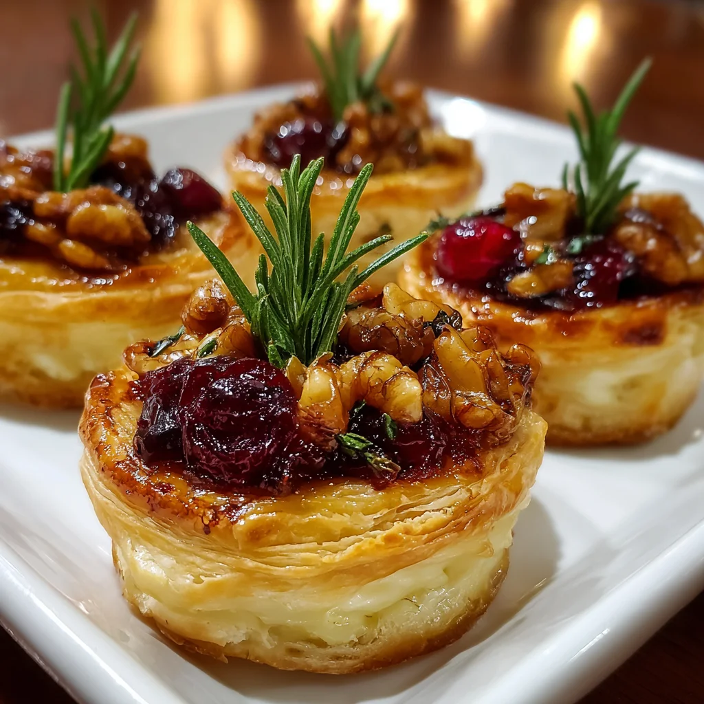 Savory Cranberry and Brie Tartlets – Buttery, Tangy & Perfect for Entertaining!