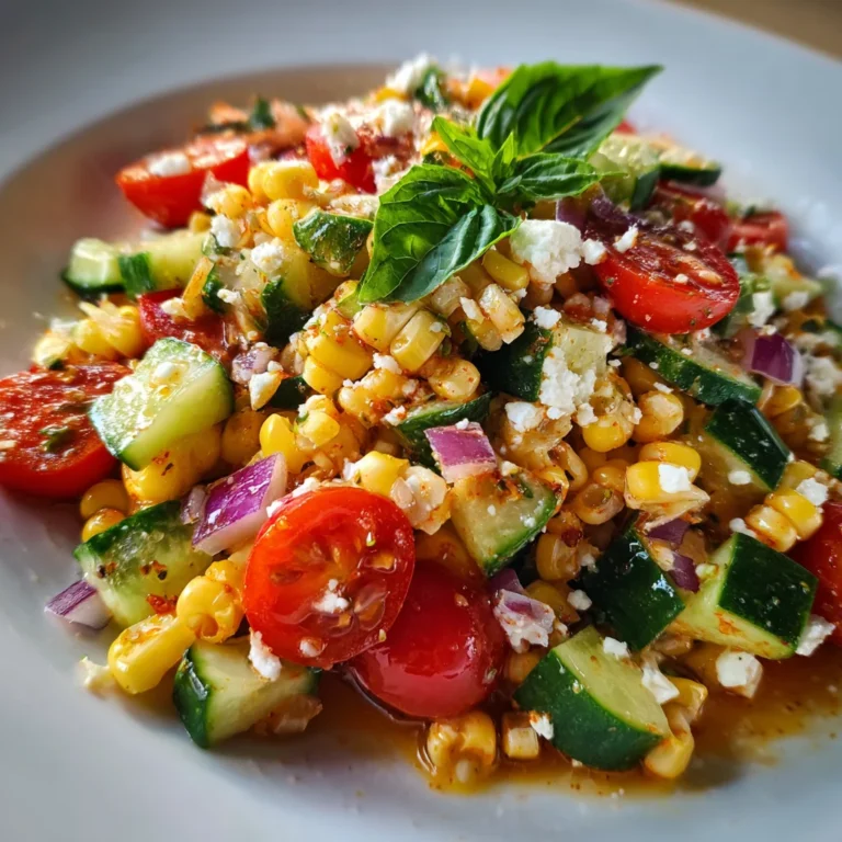 Summer Corn & Feta Salad – Bright, Crunchy & Simply Irresistible!