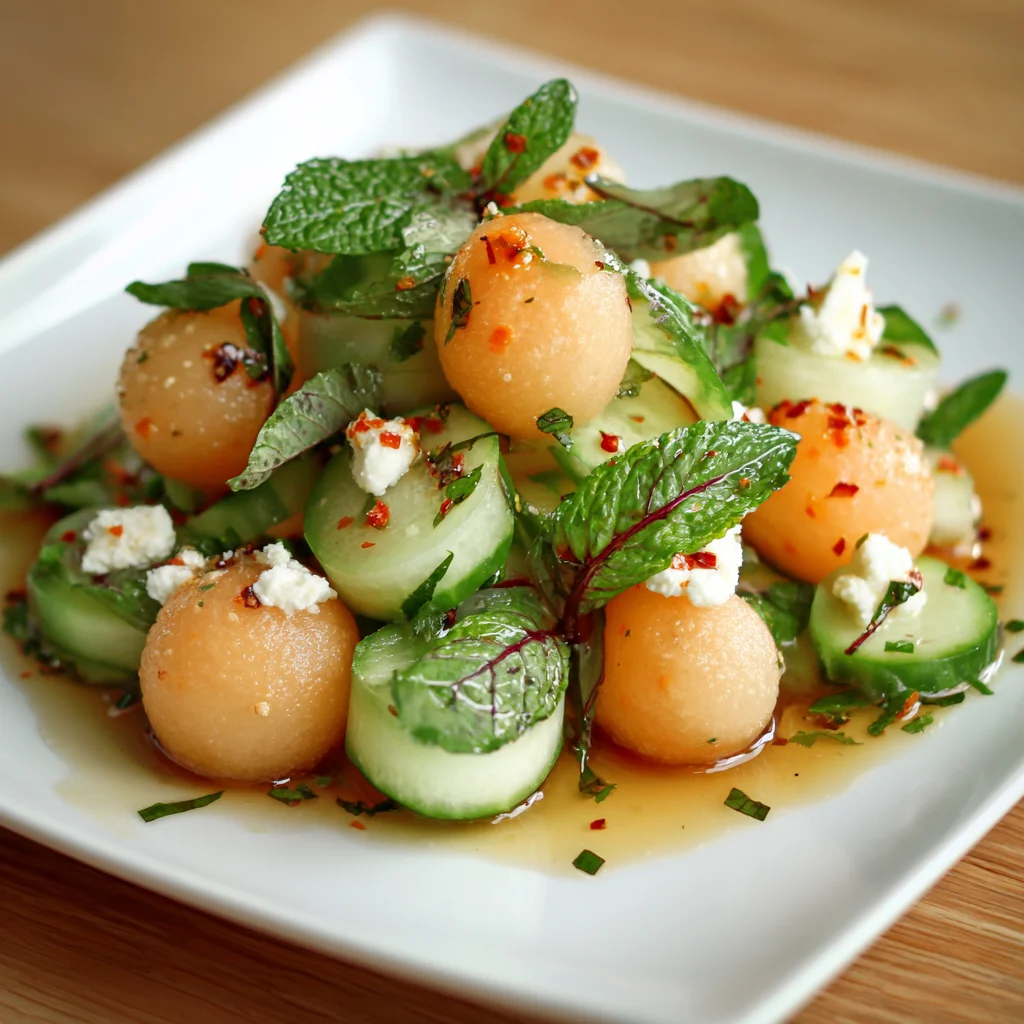 Melon & Cucumber Chill-Out Salad | Cool, Crisp & Hydrating Summer Bliss!