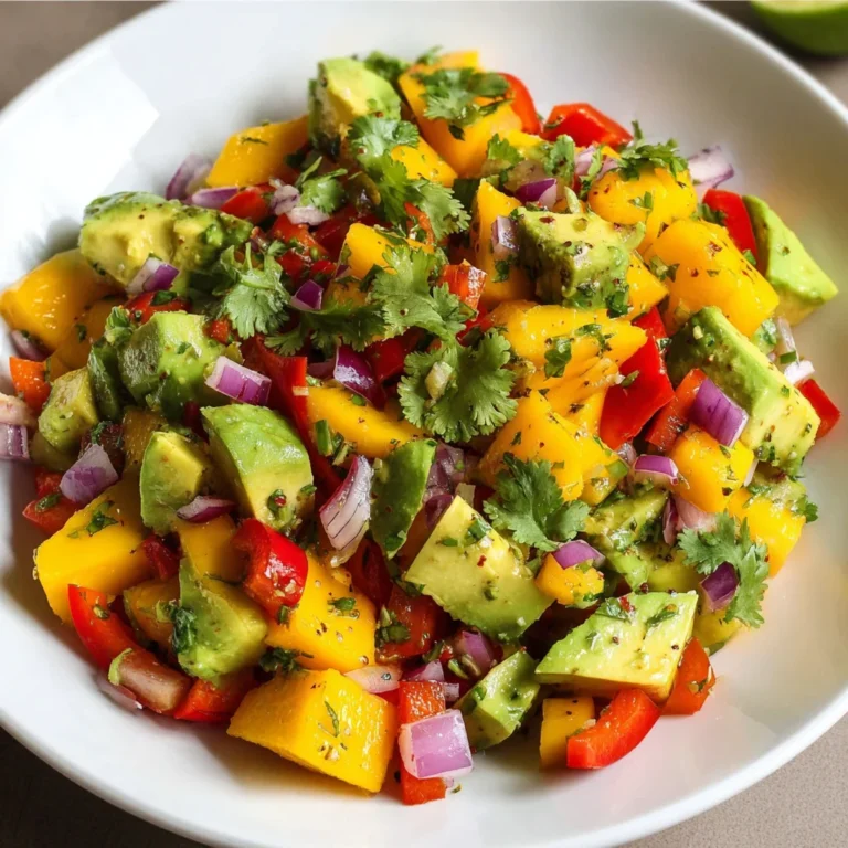 Avocado & Mango Salad – Bright, Creamy & Bursting with Summer Flavor!
