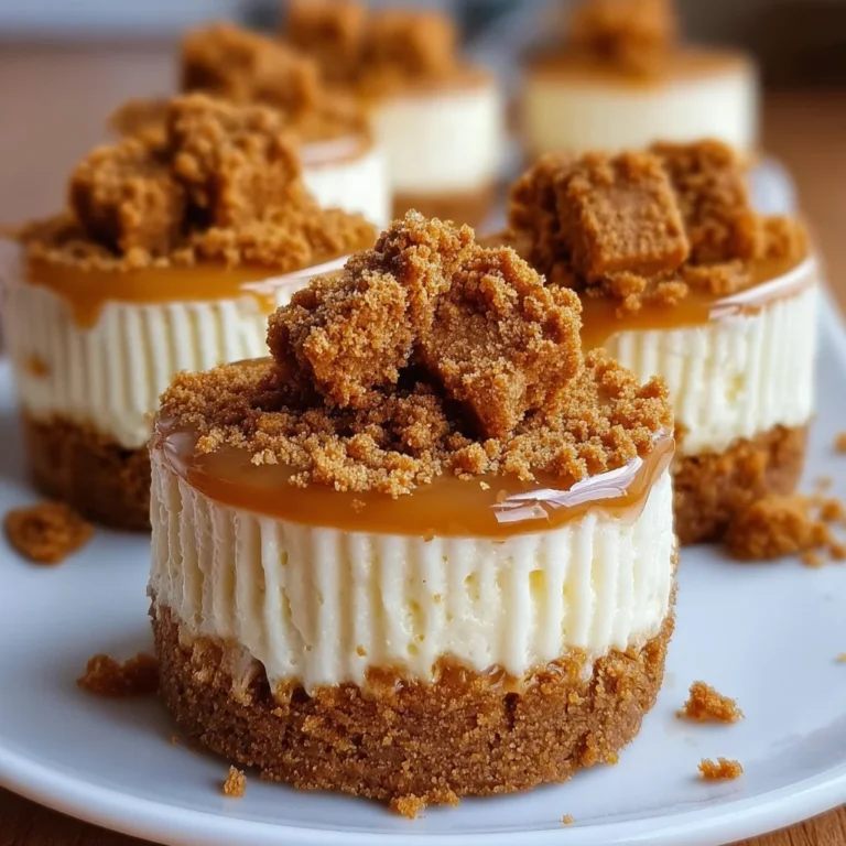 Mini Biscoff Cheesecakes – No-Bake, Spiced & Irresistibly Creamy