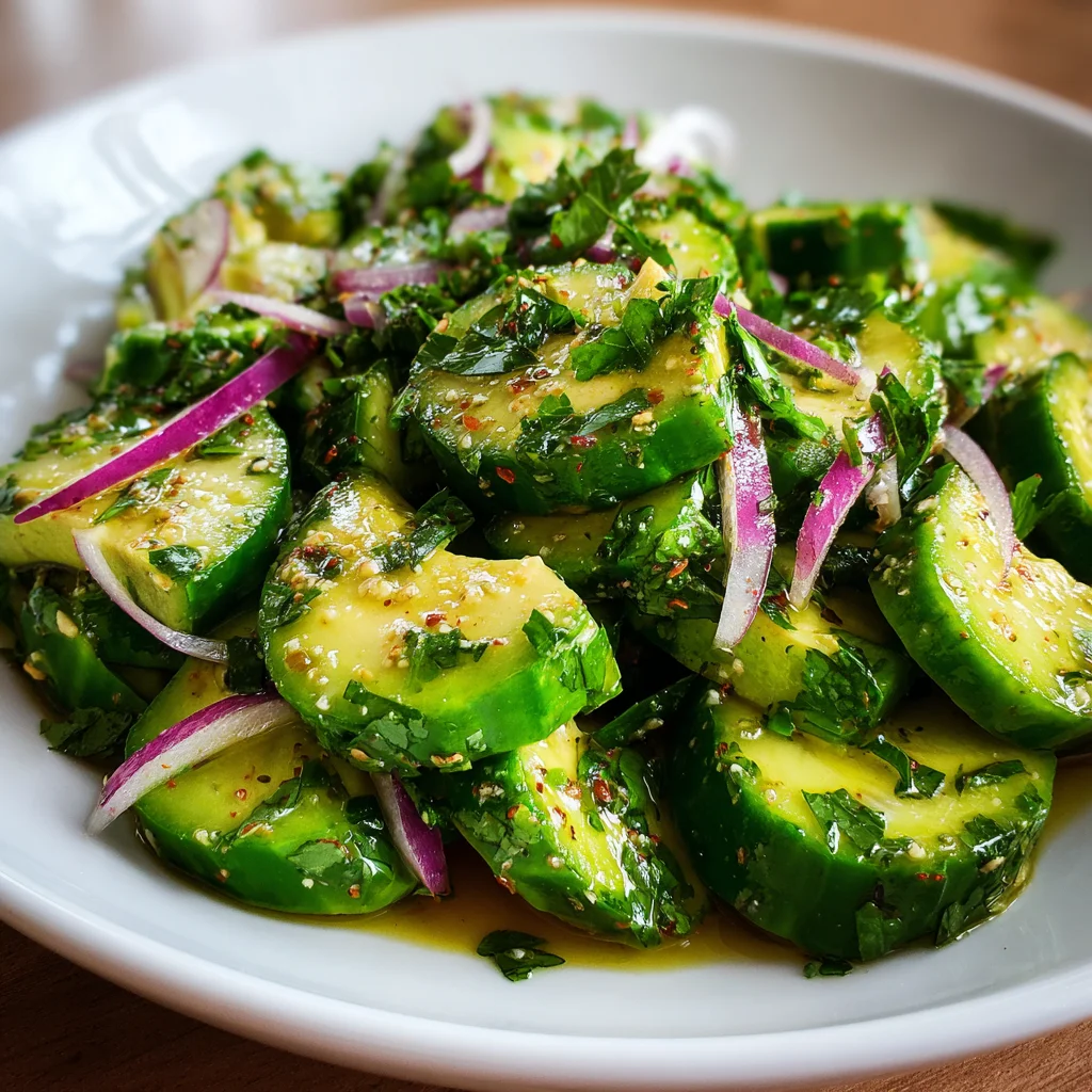 Cucumber Avocado Salad – Fresh, Creamy & Perfect for Summer!