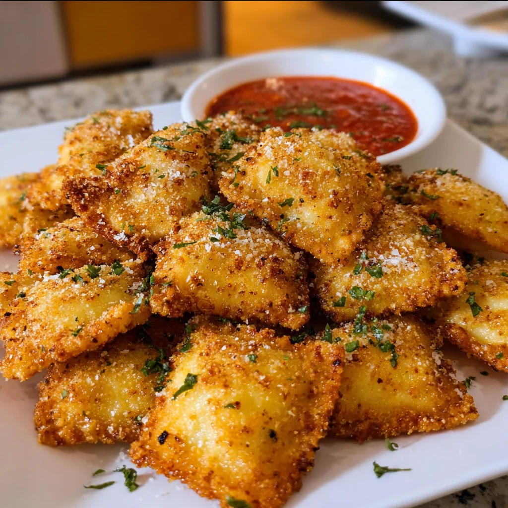 Crispy Fried Ravioli | Golden, Crunchy & Totally Addictive!