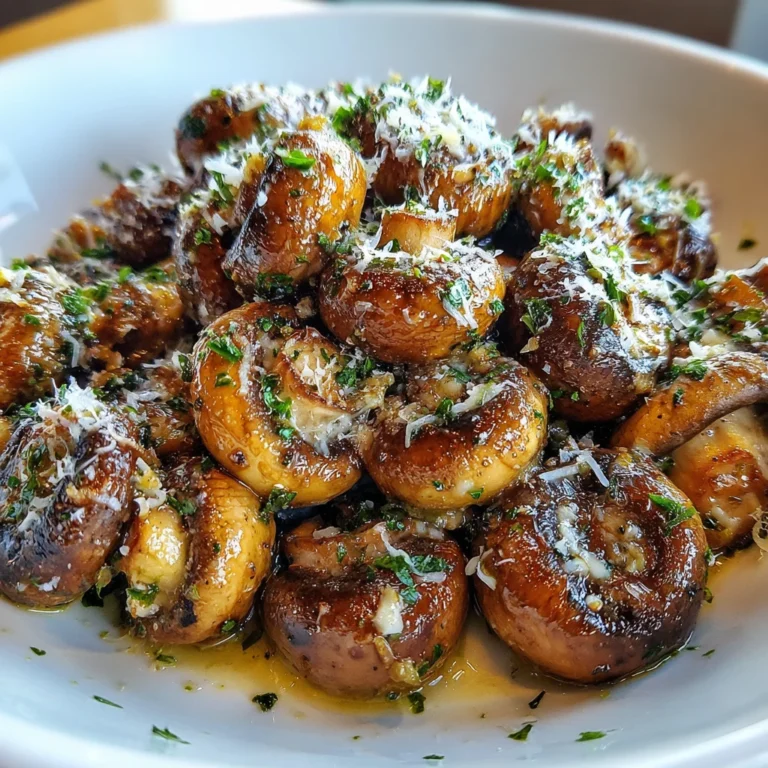 Garlic Parmesan Sautéed Mushrooms