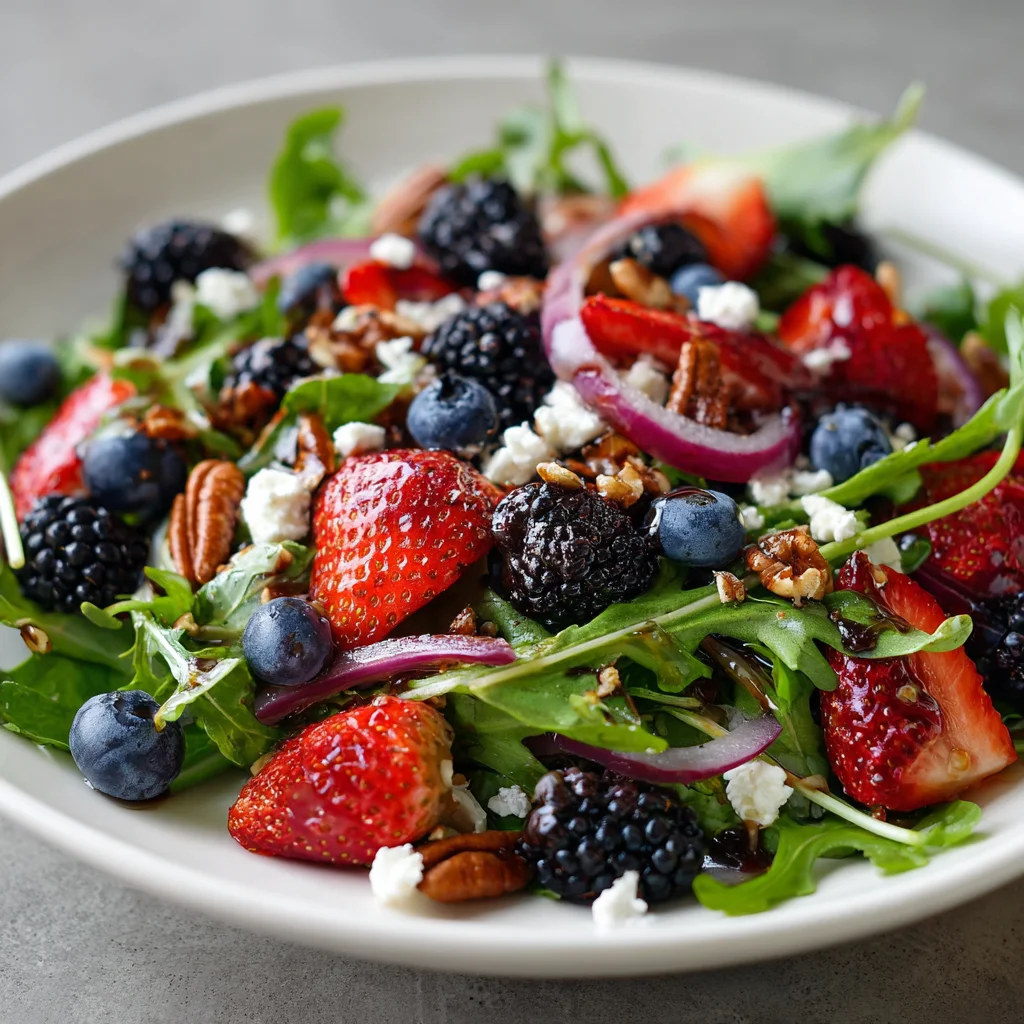 Berry Arugula Salad – Fresh, Peppery & Naturally Sweet!