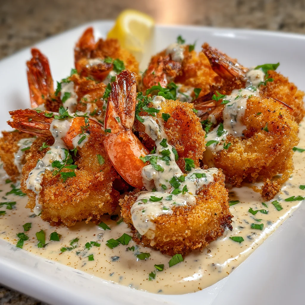 Crispy Cajun Shrimp with Creamy Sauce | Bold, Crunchy & Packed with Flavor!