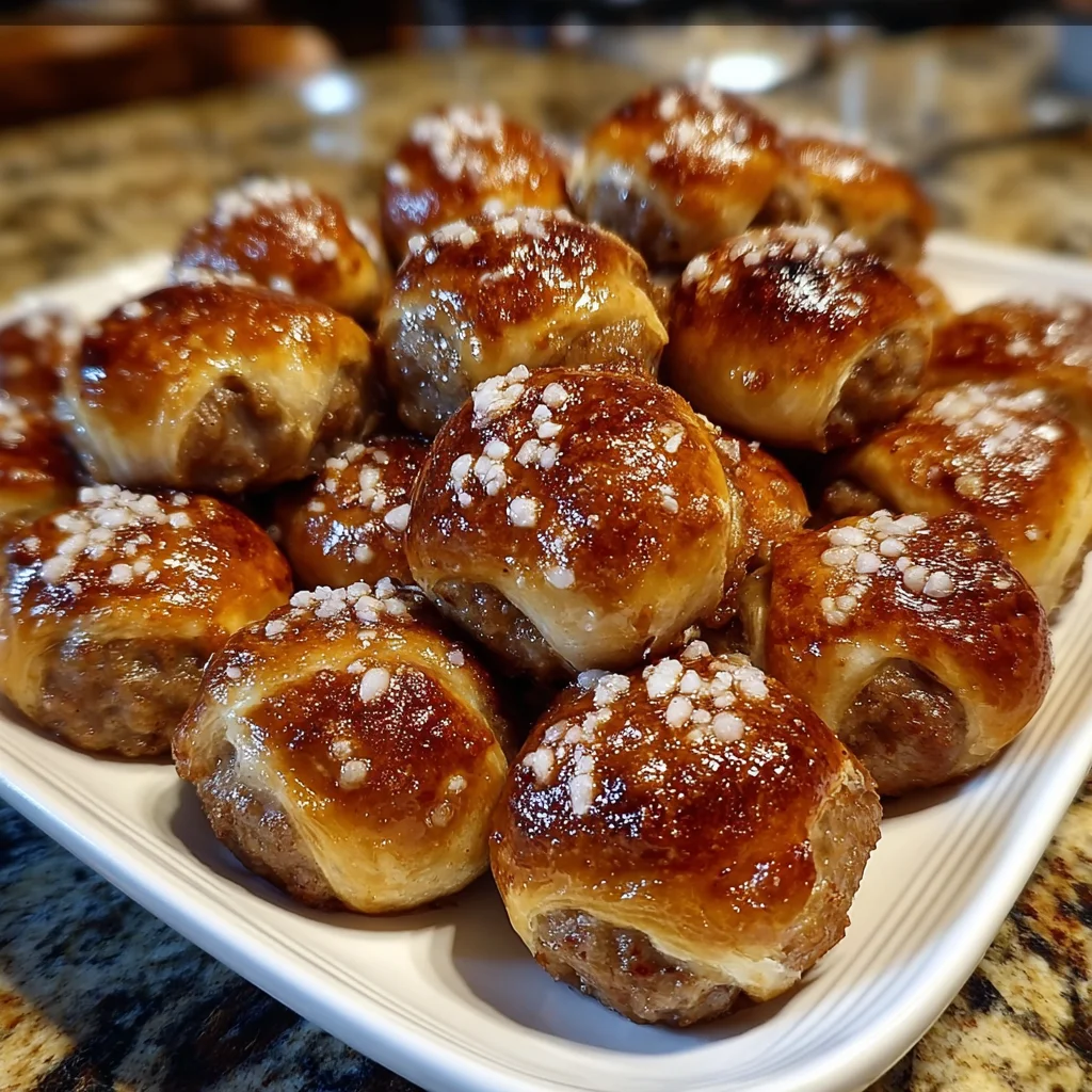 Sausage Pretzel Bites | Soft, Cheesy & Perfect for Snacking!