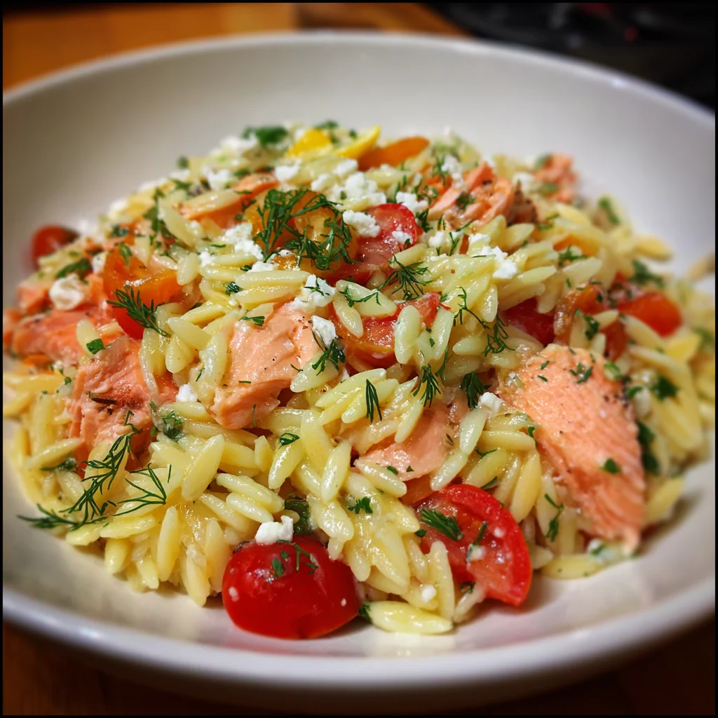 Lemon-Dill Orzo with Smoked Salmon | Fresh, Zesty & Elegant in Every Bite!