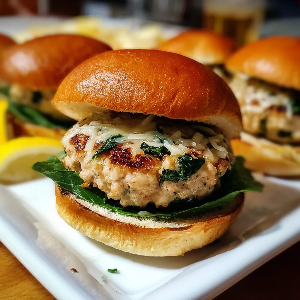 White Cheddar Spinach Chicken Burgers – Juicy, Cheesy & Packed with Flavor!