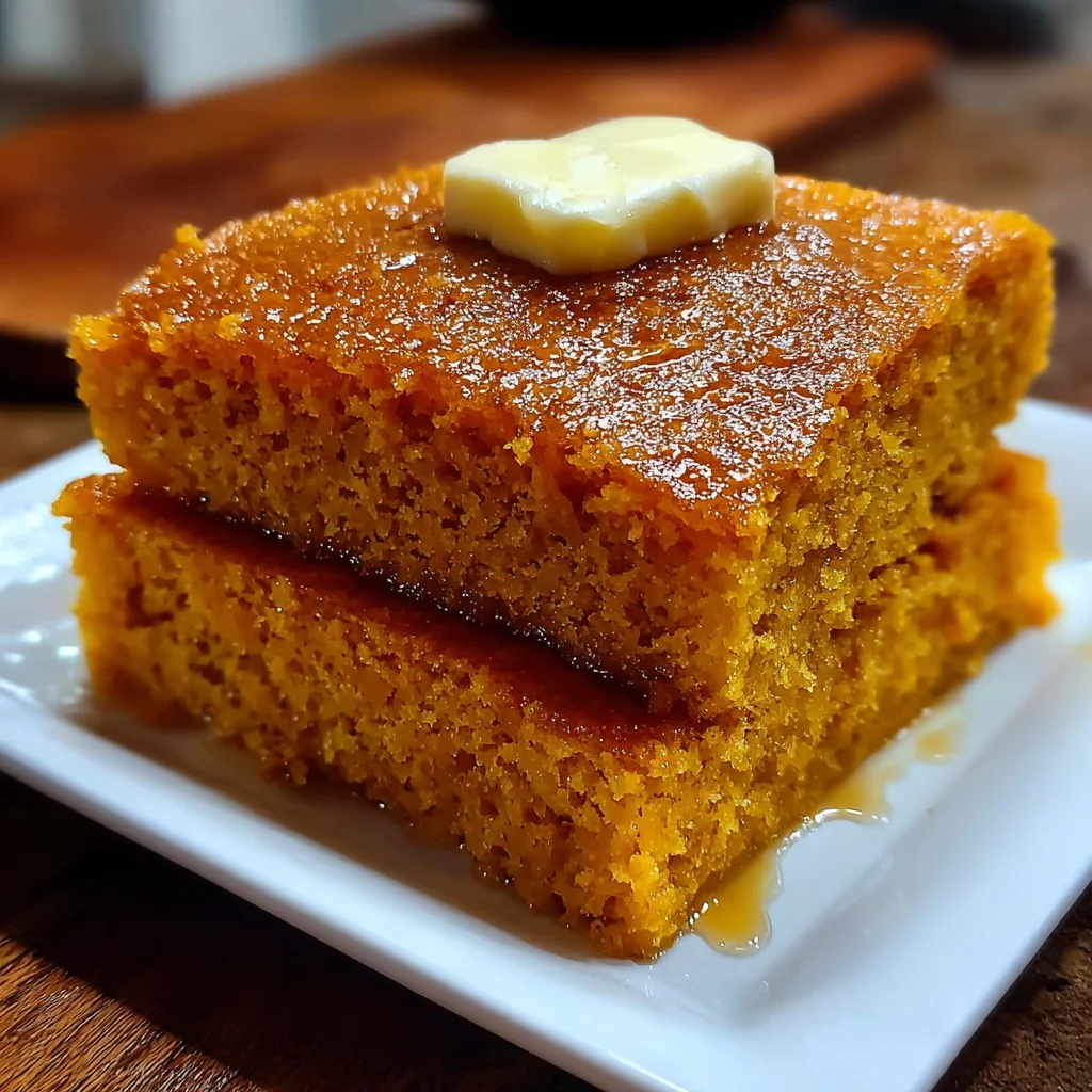 Honey Butter Sweet Potato Cornbread | Moist, Golden & Comfort-Food Perfect!