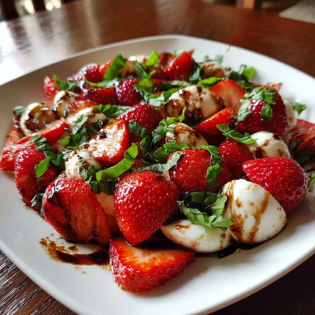 Balsamic Strawberry Caprese Salad
