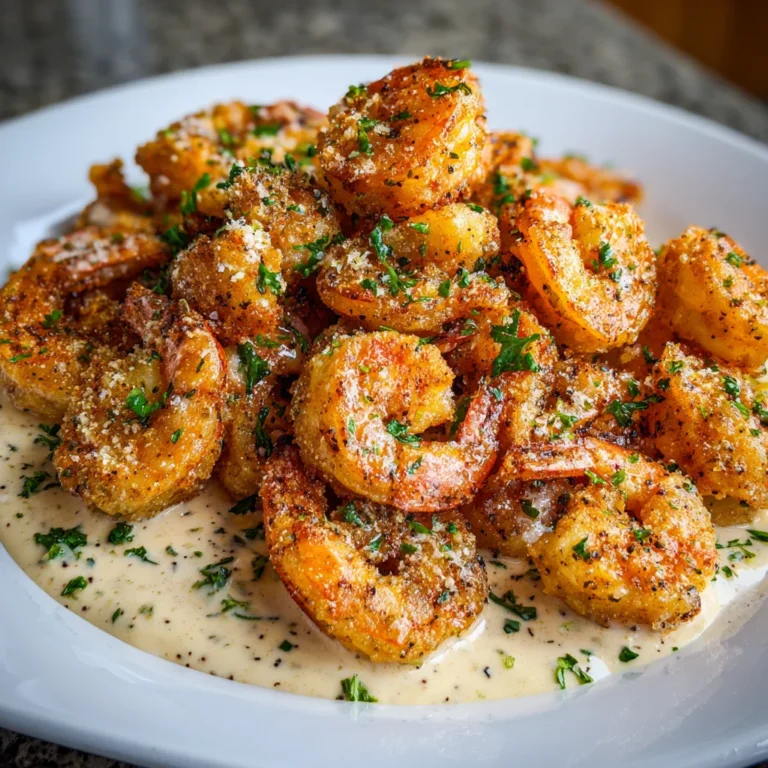Crispy Cajun Shrimp with Creamy Sauce