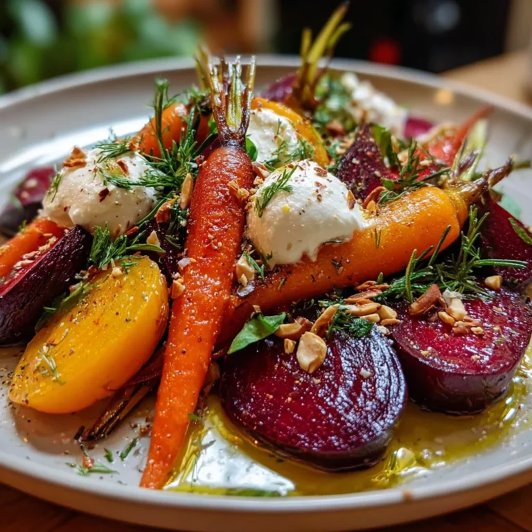Roasted Beets and Carrots Salad with Burrata | Earthy, Creamy & Stunningly Delicious!