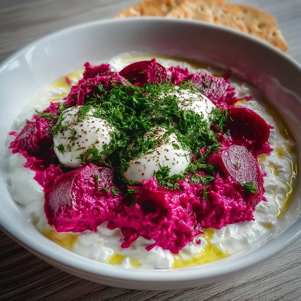Beetroot Salad Dip with Greek Yogurt | Creamy, Earthy & Naturally Colorful!