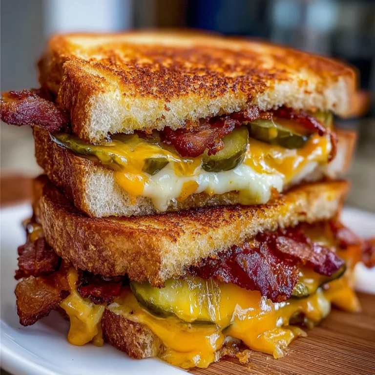 Dill Pickle Bacon Grilled Cheese | Crispy, Tangy & Next-Level Comfort Food!