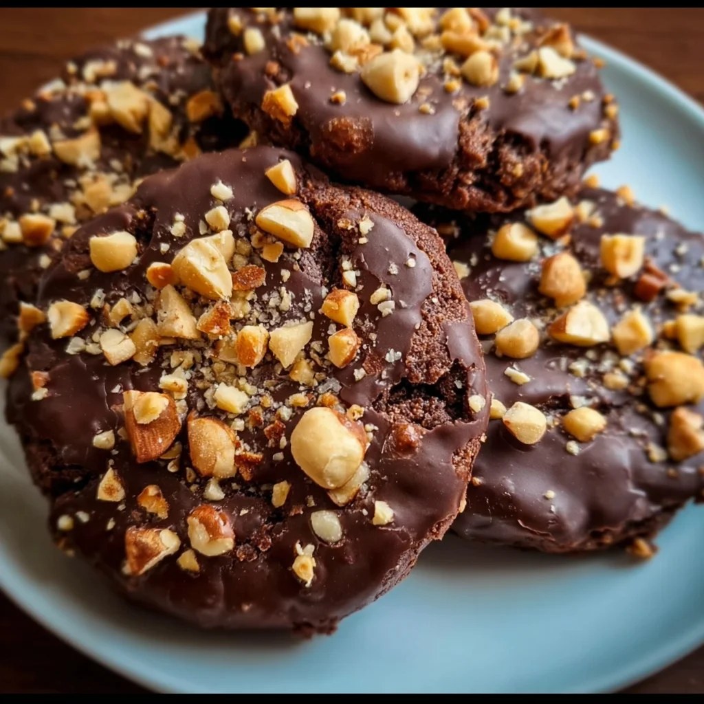 Chocolate Hazelnut Crunch Cookies