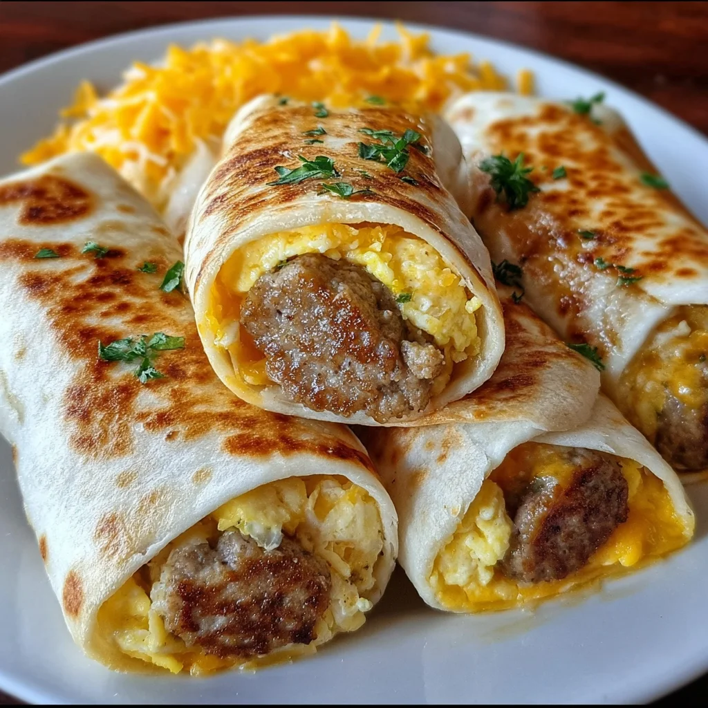 Sausage Egg and Cheese Breakfast Roll-Ups – Easy, Hearty & Grab-and-Go Ready!