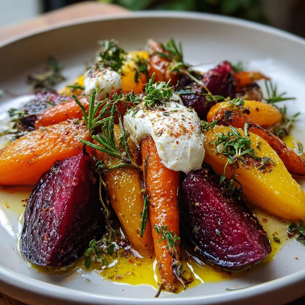 Roasted Beets and Carrots Salad with Burrata | Earthy, Creamy & Stunningly Delicious!