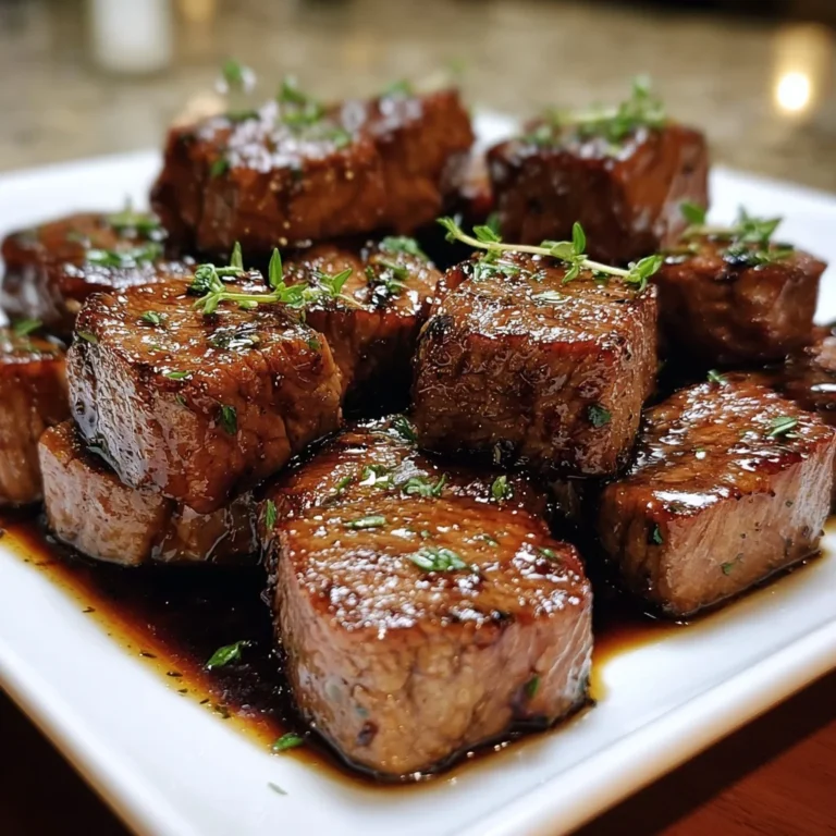 Maple Balsamic Glazed Steak Bites – Juicy, Sweet & Seriously Satisfying!