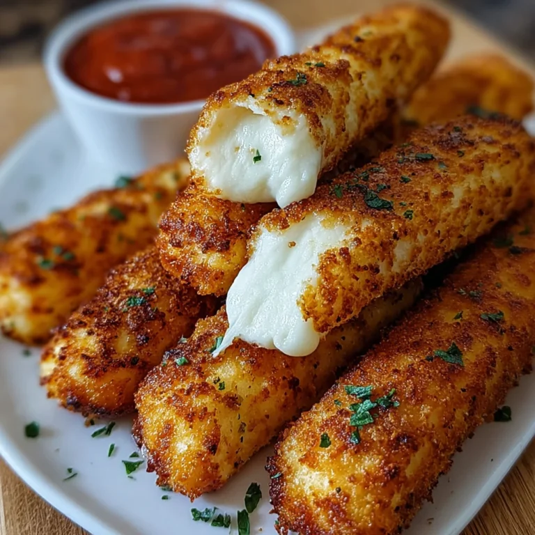 Crispy Homemade Mozzarella Sticks | Golden, Gooey & Better Than Takeout!