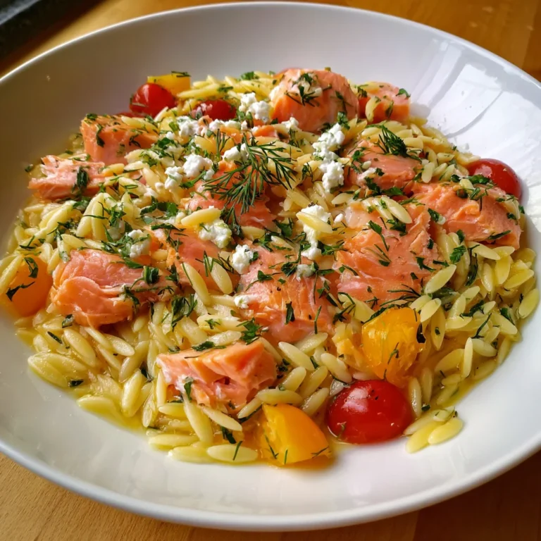 Lemon-Dill Orzo with Smoked Salmon | Fresh, Zesty & Elegant in Every Bite!