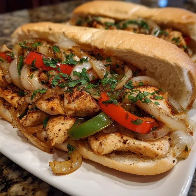 Chicken Philly Cheesesteak | Juicy, Cheesy & Loaded with Flavor!