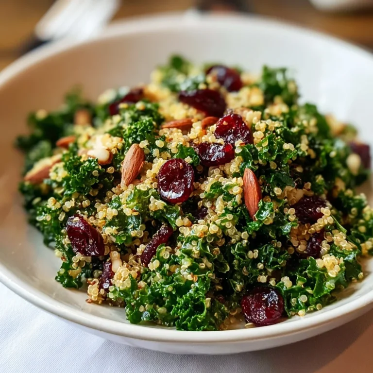Kale & Quinoa Salad – Nutrient-Packed, Zesty & Meal-Prep Friendly!