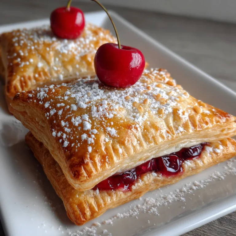 Sweet and Flaky Cherry Turnovers – A Perfect Blend of Crispy & Sweet!