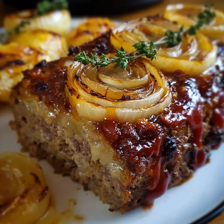 French Onion Meatloaf | Savory, Cheesy & Packed with Comfort Food Flavor!