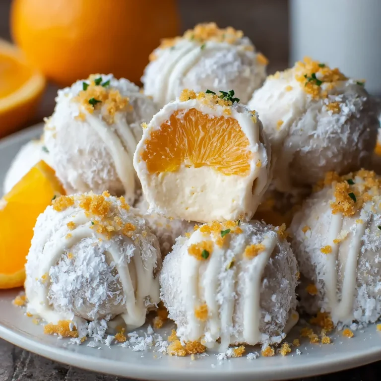 No Bake Orange Creamsicle Truffles