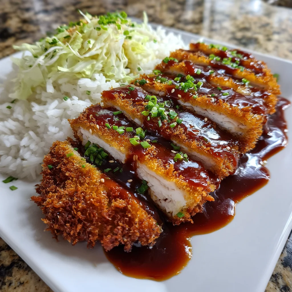 Japanese Katsu Bowls with Tonkatsu Sauce