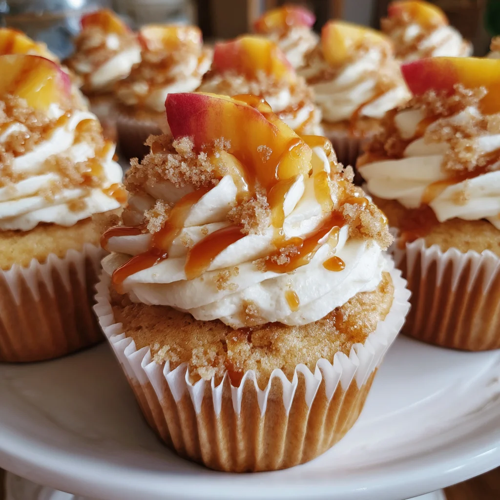 Honey Peach Cream Cheese Cupcakes – Sweet, Fruity & Lusciously Creamy!