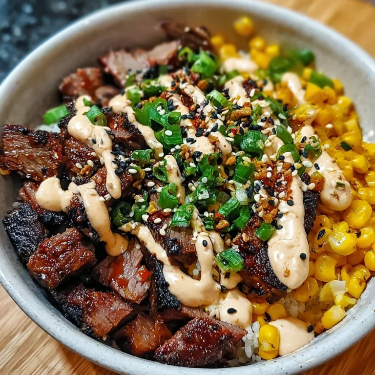Korean BBQ Beef Bowl with Corn & Creamy Sauce – Bold, Savory & Perfectly Balanced!
