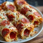 Cheesy Pepperoni Roll-Ups – Gooey, Savory & Irresistible!