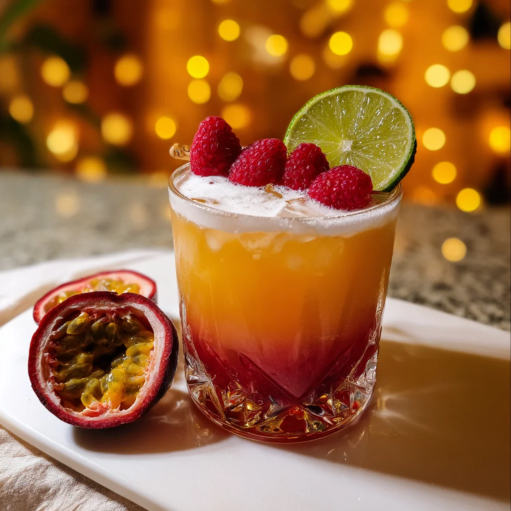 Raspberry Passionfruit Tequila Sour – Sweet, Tart & Perfectly Balanced!