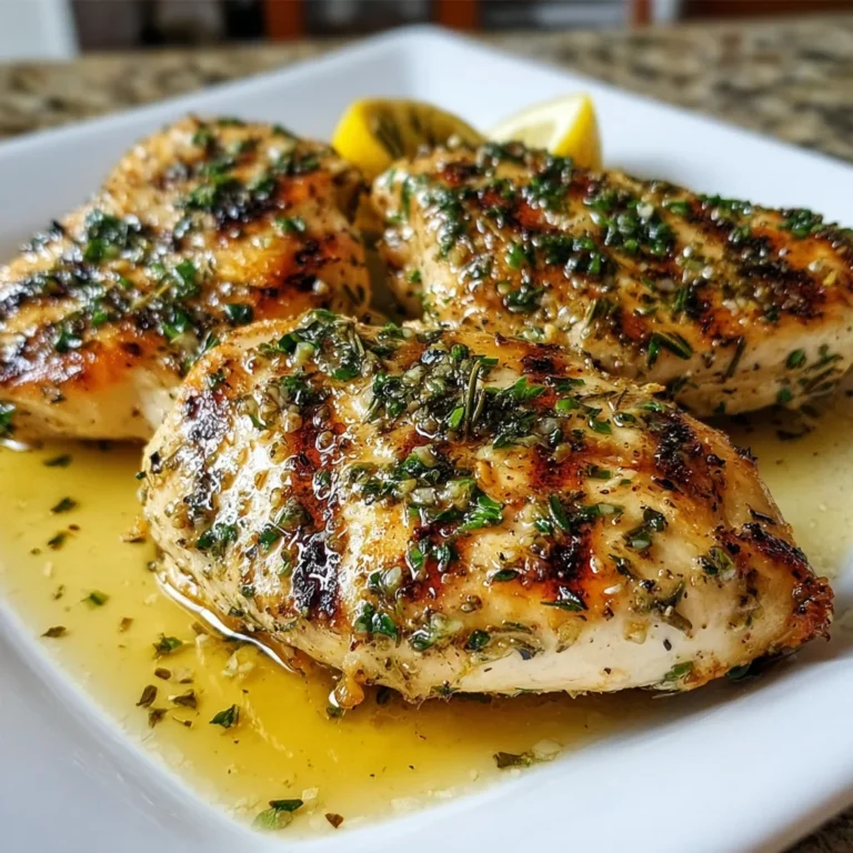 Lemon Herb Grilled Chicken | Juicy, Zesty, and Perfectly Charred