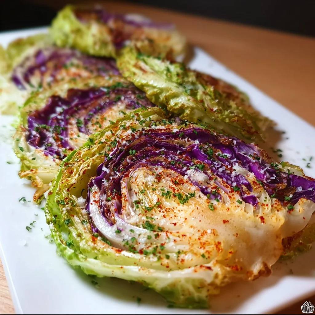 Oven Roasted Garlic Cabbage Steaks | Crispy Edges, Tender Centers & Full of Flavor