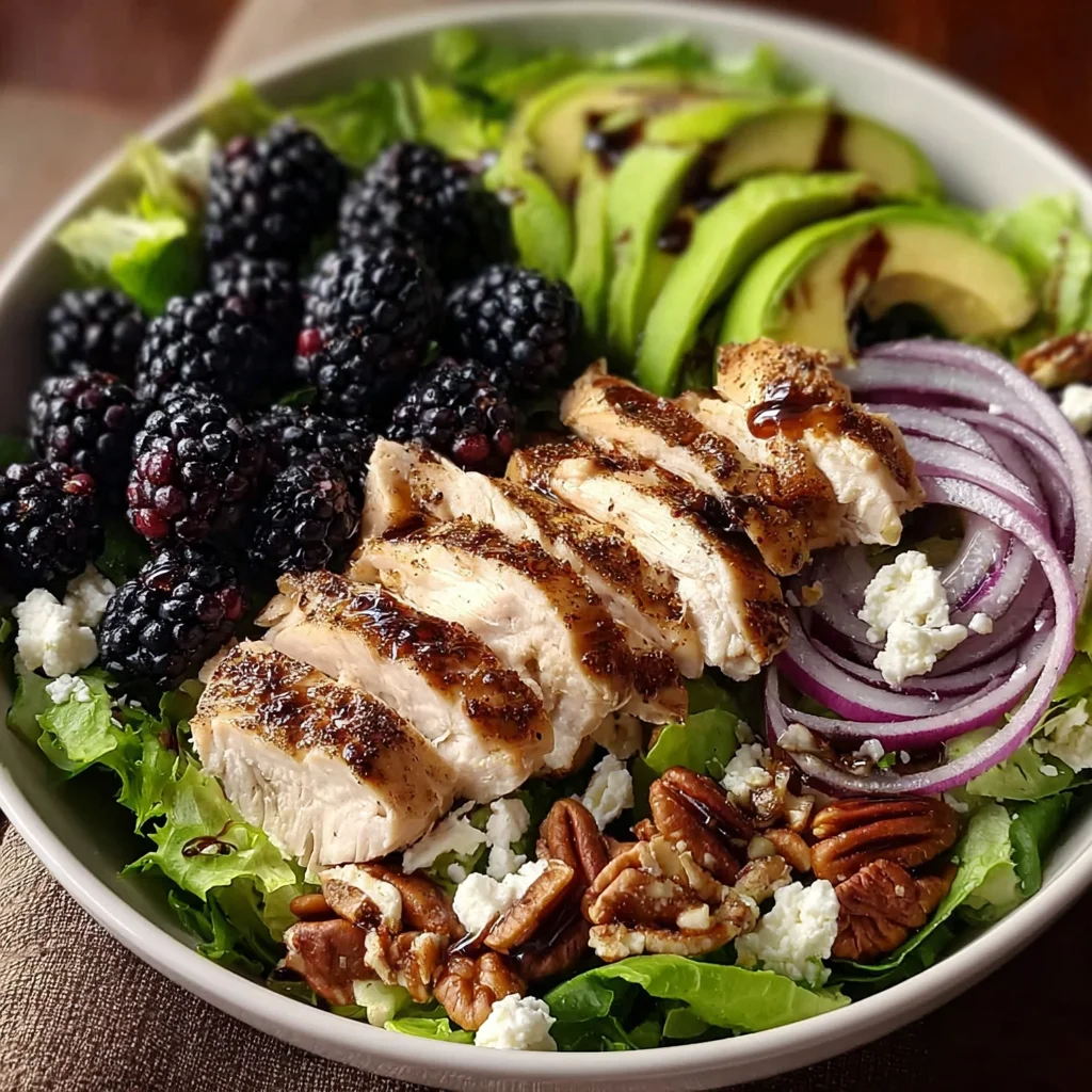 Blackberry Chicken Salad – Sweet, Savory & Stunning!