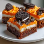 Oreo Layered Halloween Brownies – Spooky, Fudgy & Fun!