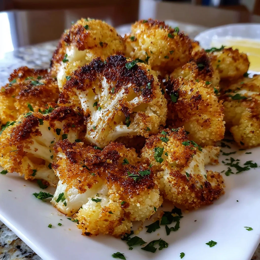 Crispy Roasted Cauliflower | Golden, Garlicky & Irresistibly Crunchy