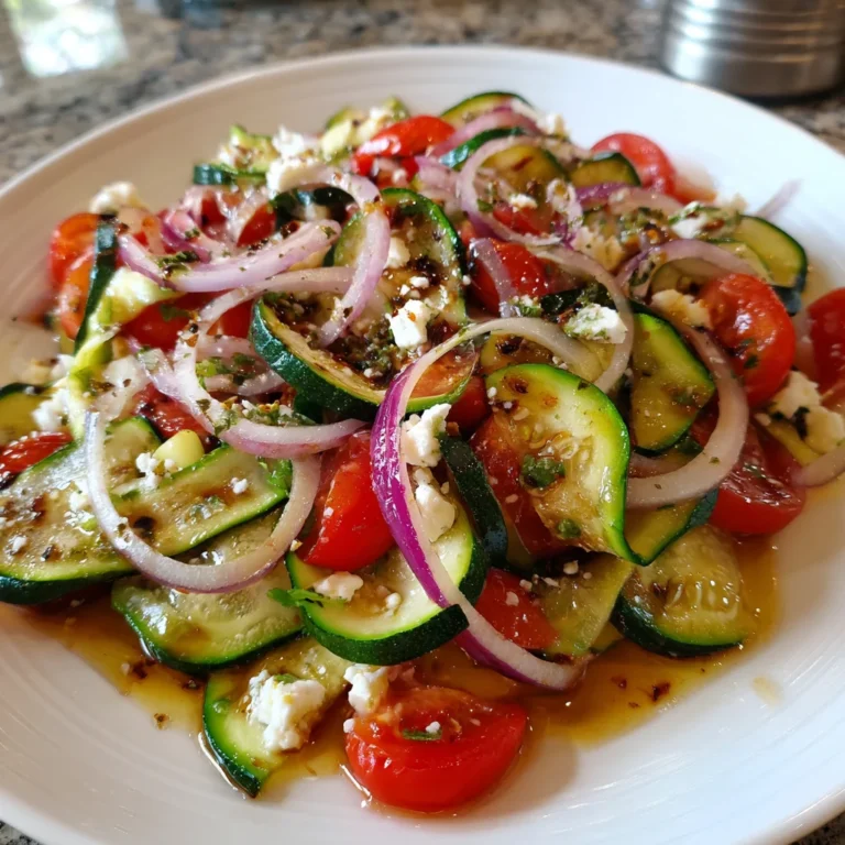 Tomato Zucchini Salad – Fresh, Crisp & Bursting with Summer Flavors!