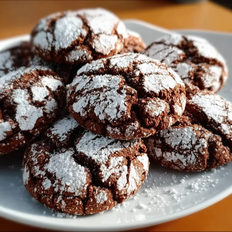 Easy Mocha Chocolate Crinkle Cookies | Fudgy, Festive & Coffee-Kissed