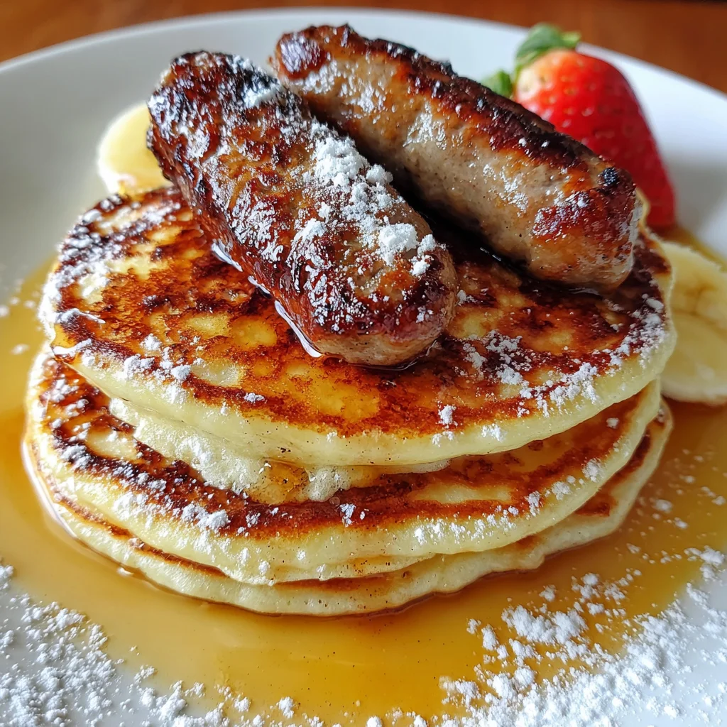 Sausage Dipped Pancakes | Sweet & Savory Breakfast-on-a-Stick