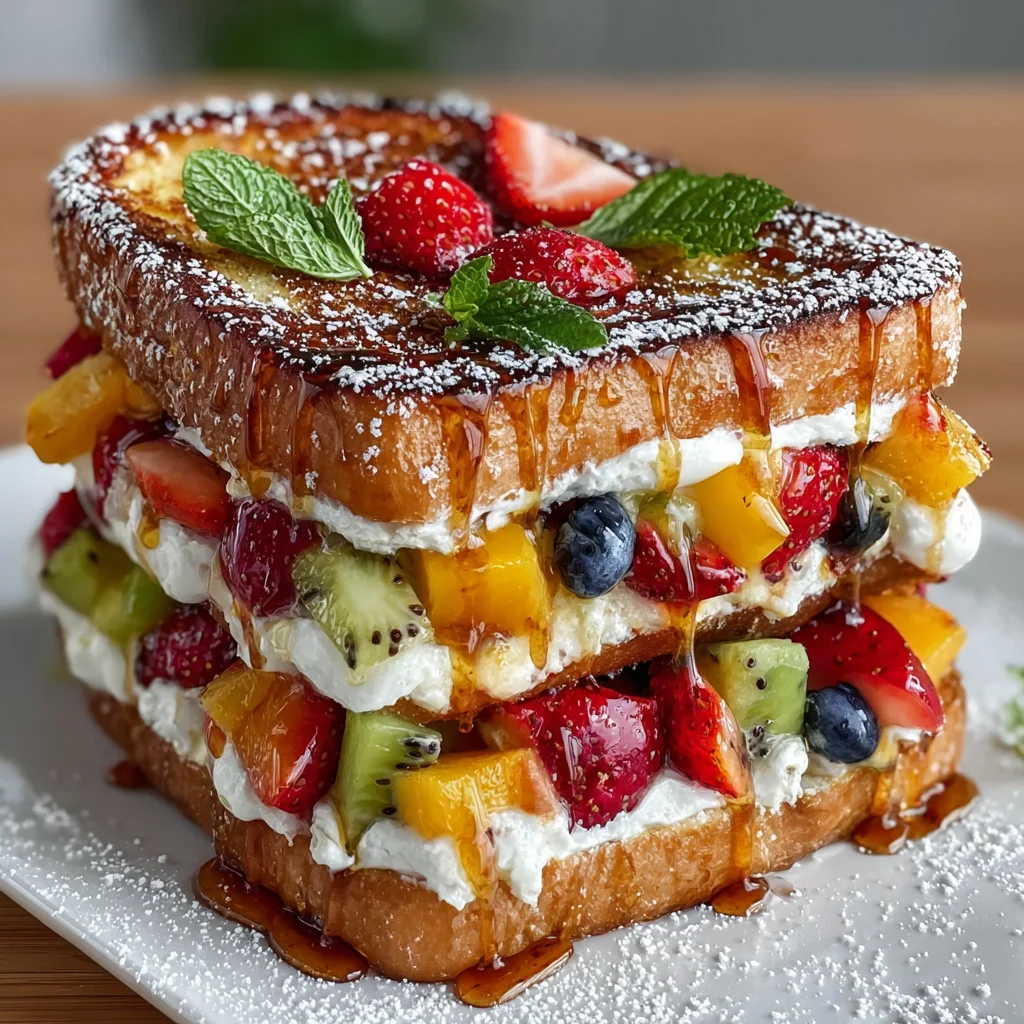 Grilled Fruit Pizza Sandwich Melt – Sweet, Savory & Gooey!