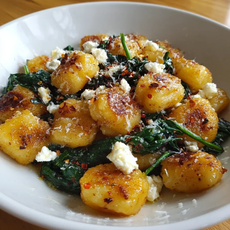 Crispy Gnocchi with Spinach & Feta – One-Pan Wonder in 20 Minutes!