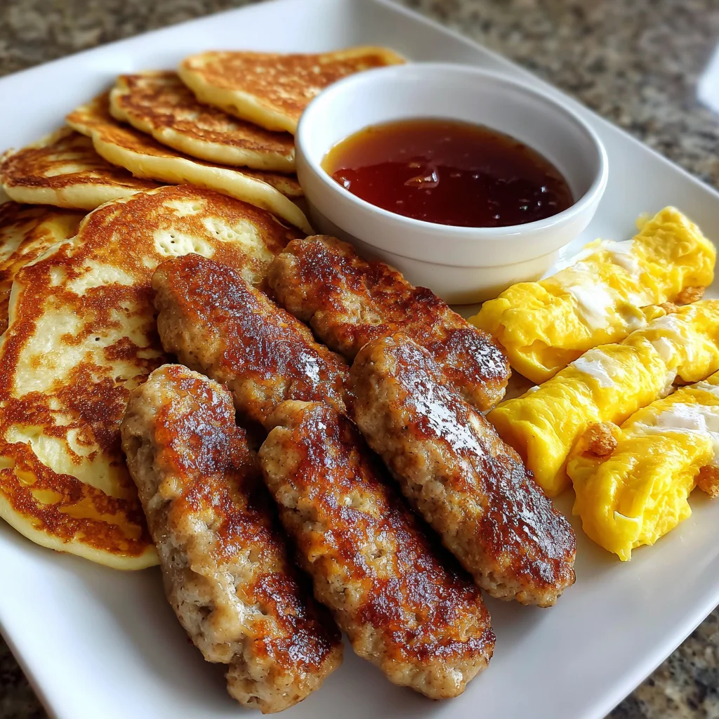 Sausage Dipped Pancakes Delight – Sweet, Savory & Totally Dippable!