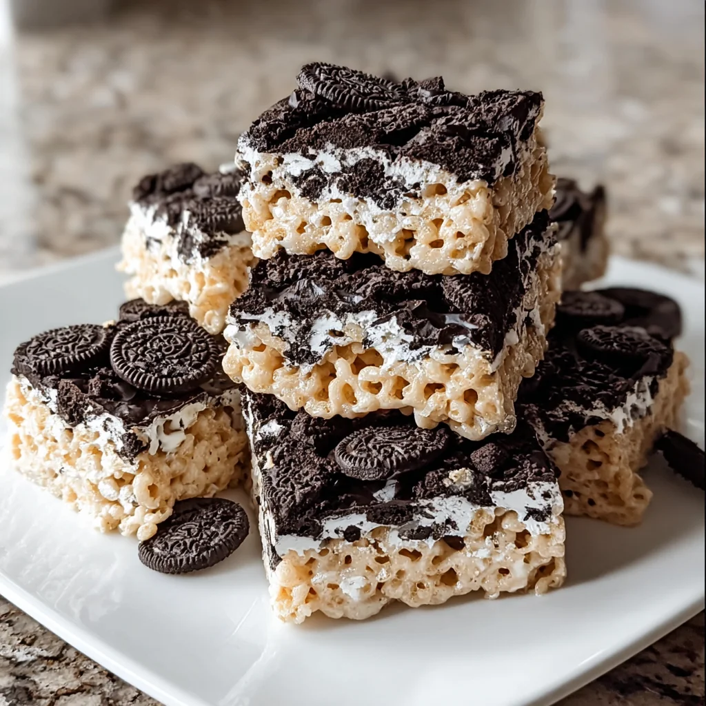 Oreo Rice Krispie Treats – A Crunchy, Chocolatey Twist on a Classic!