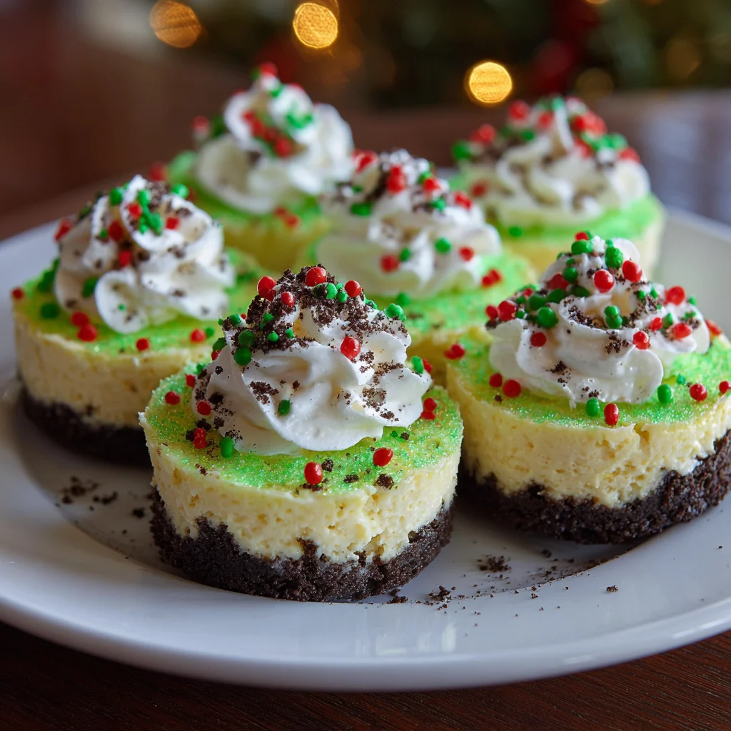 Grinch Mini Cheesecakes – The Sweetest Holiday Treat!