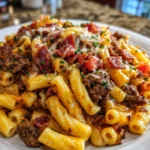 Loaded Bacon Cheeseburger Pasta – All the Comfort, None of the Bun!